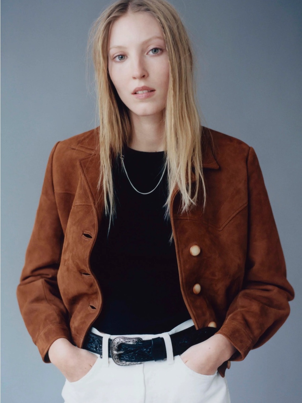 Re/Done Suede Western Jacket